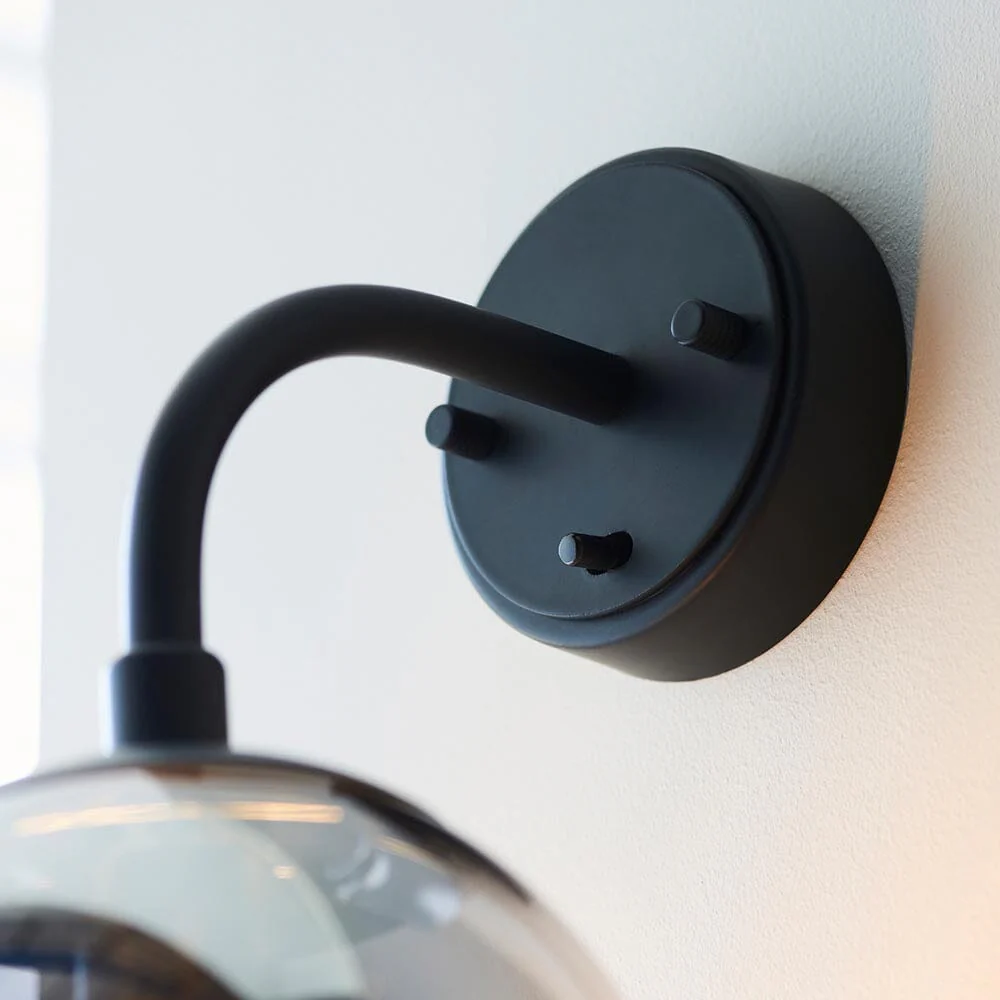 Elowen Smoked Glass Wall Light - Image 3