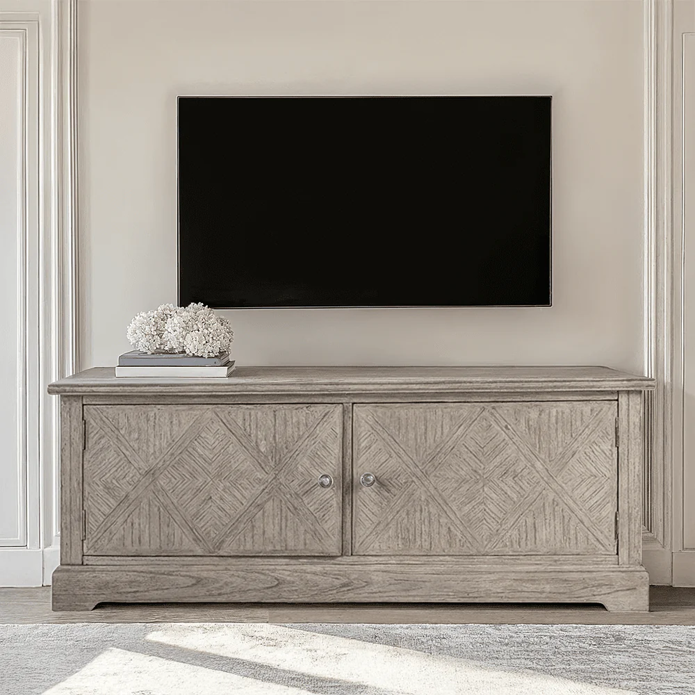 Elysium Natural Wood 2 Door Media Unit