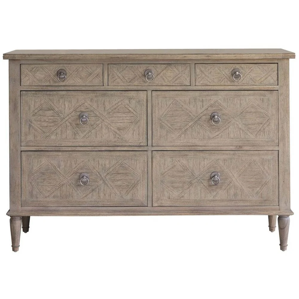 Elysium Natural Wood 7 Drawer Chest - Image 3