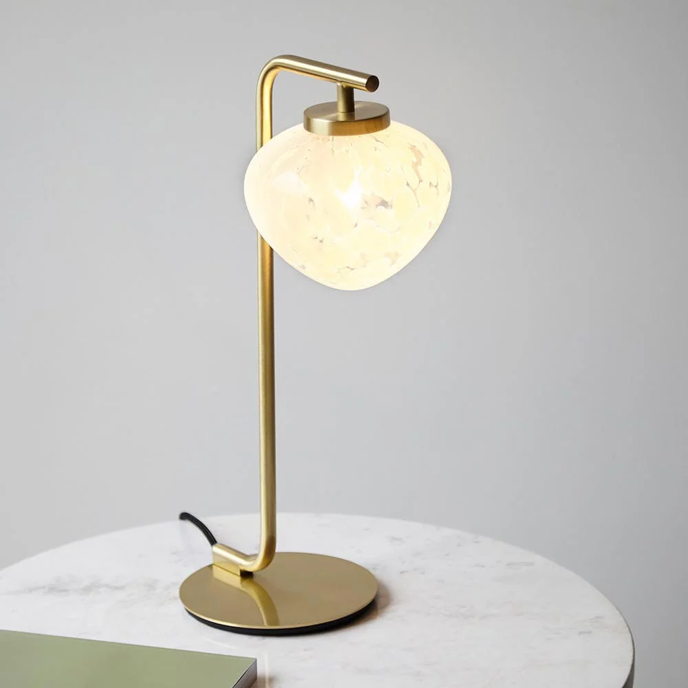 Emily Gold Table Lamp with Confetti Glass - Image 4