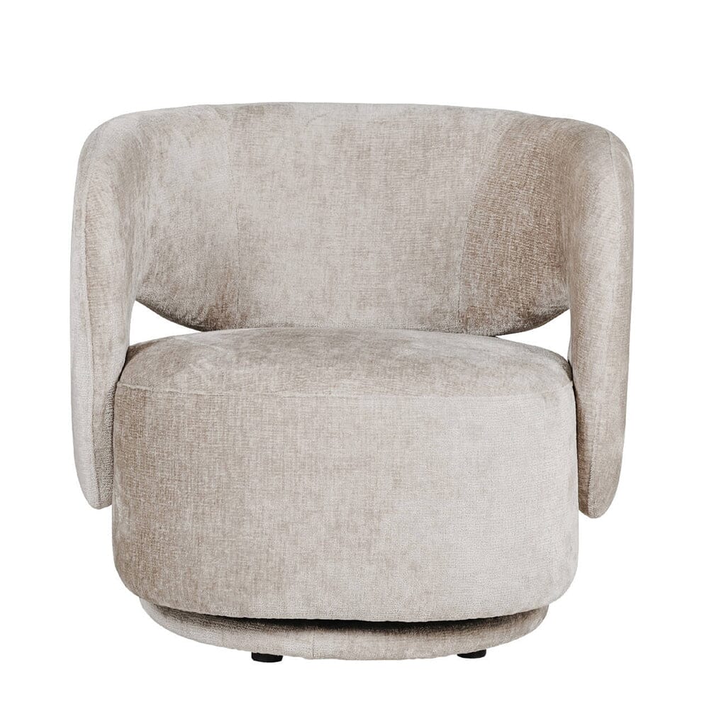 Emily Mink Luxury Upholstered Swivel Chair - Image 2
