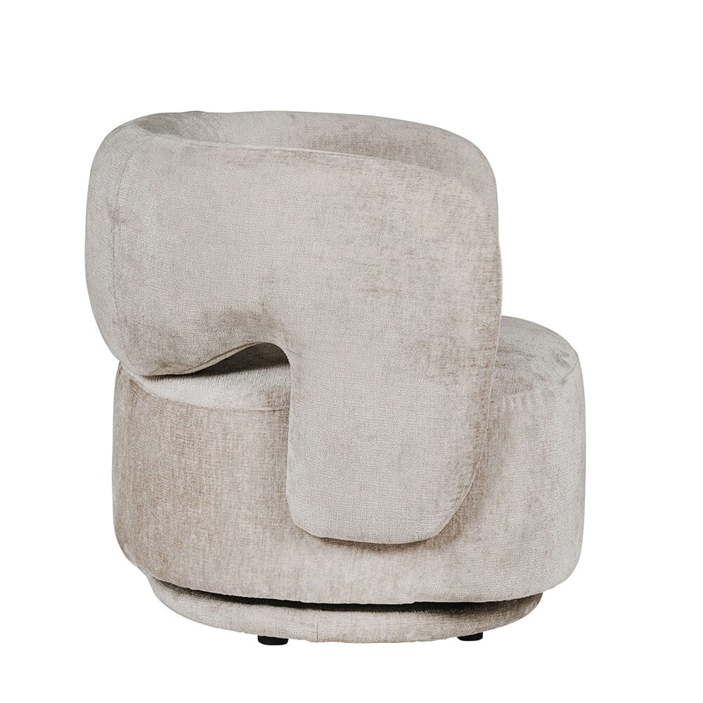 Emily Mink Luxury Upholstered Swivel Chair - Image 3