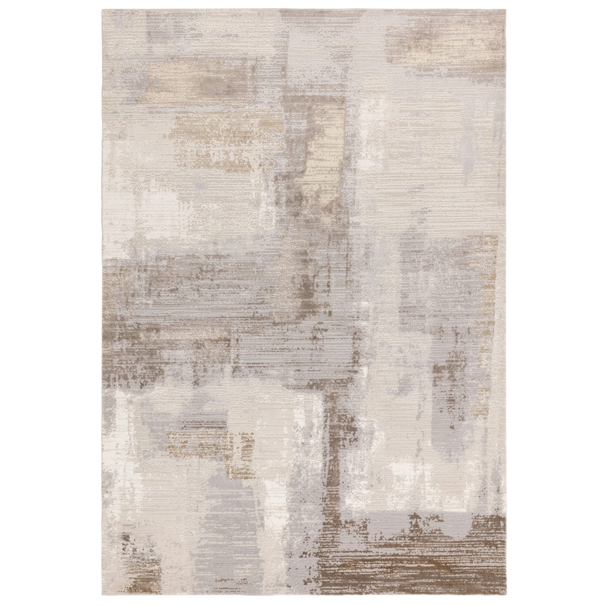 Envie Neutral Abstract Patterned Rug - Image 4