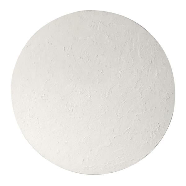 Euphoric White Round Textured Wall Art - Image 3