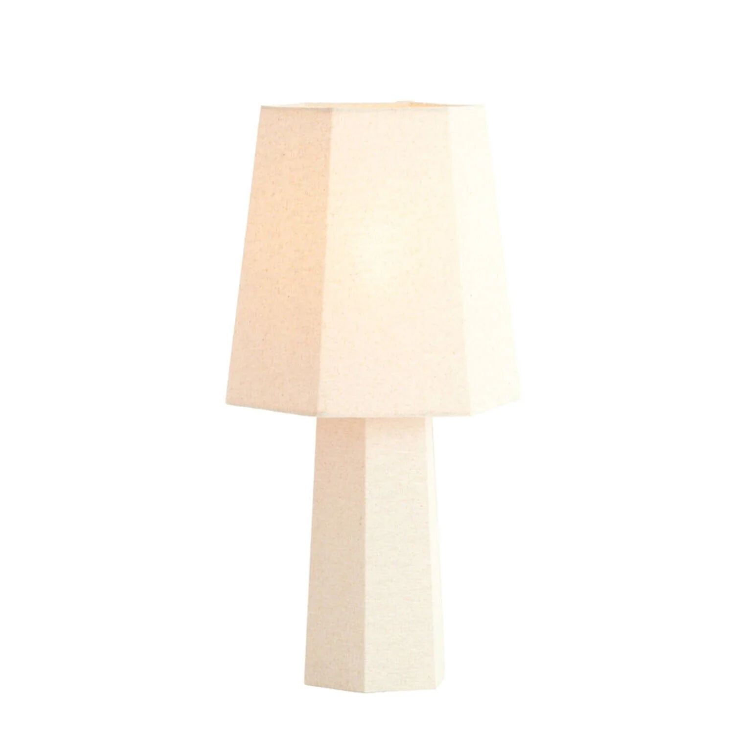 Eurelia Natural Linen Fabric Covered Lamp - Image 2