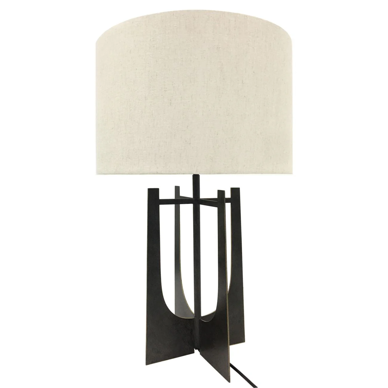Evelyn Hammered Bronze Table Lamp - Image 4