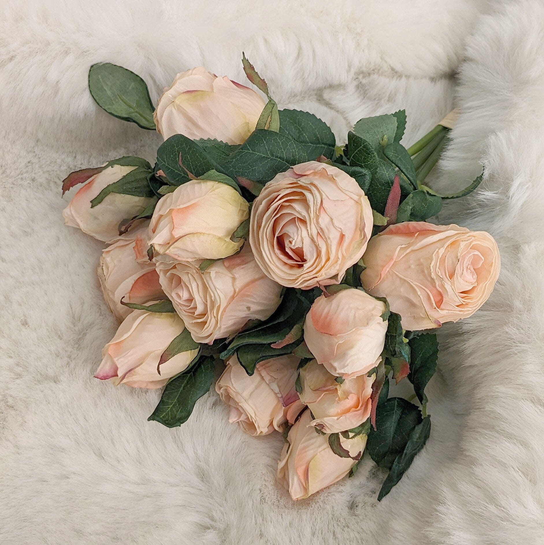 Faux Blush Pink Rose Bunch of Florals - Image 2