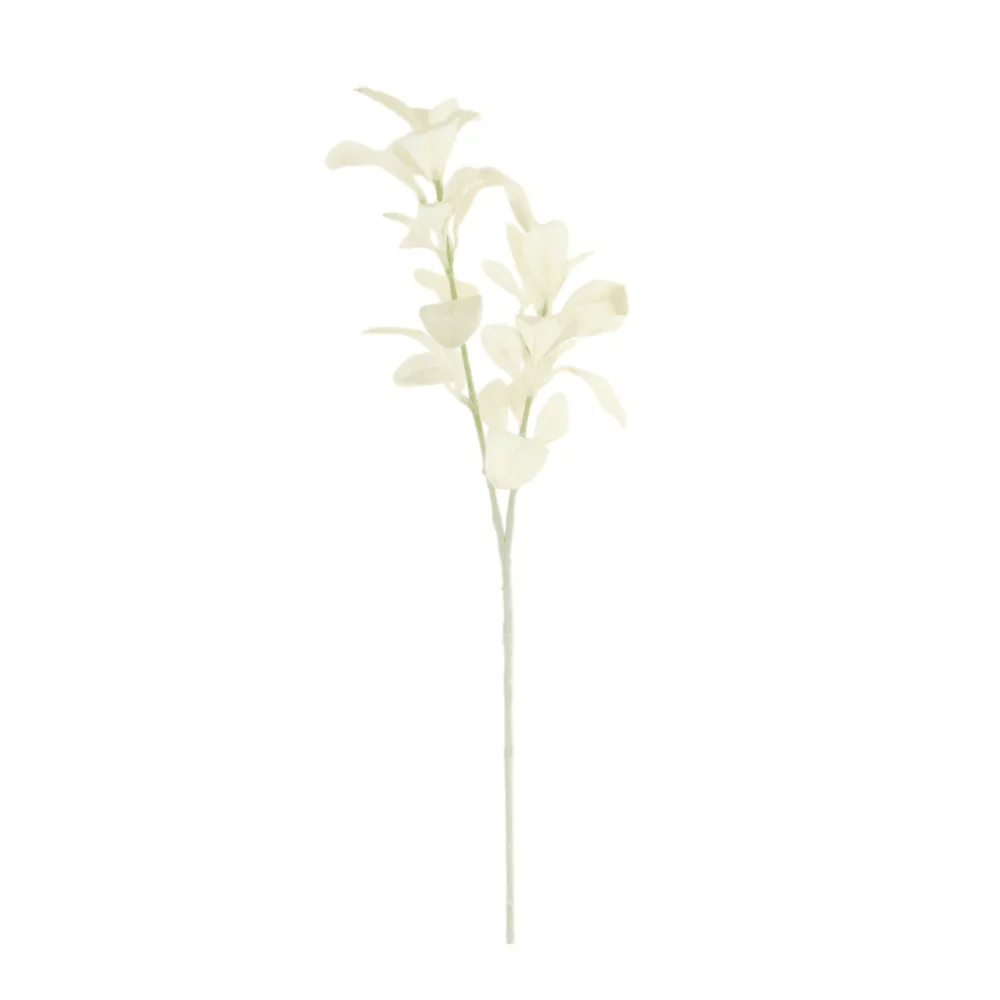 Faux Cream Lambs Ear Single Stem Floral - Image 2