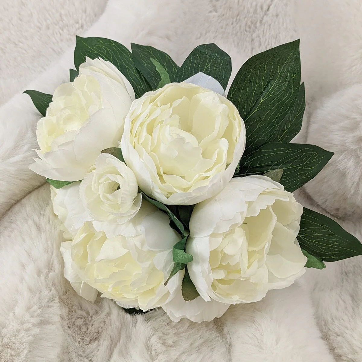 Faux Cream Peony Bunch of Florals