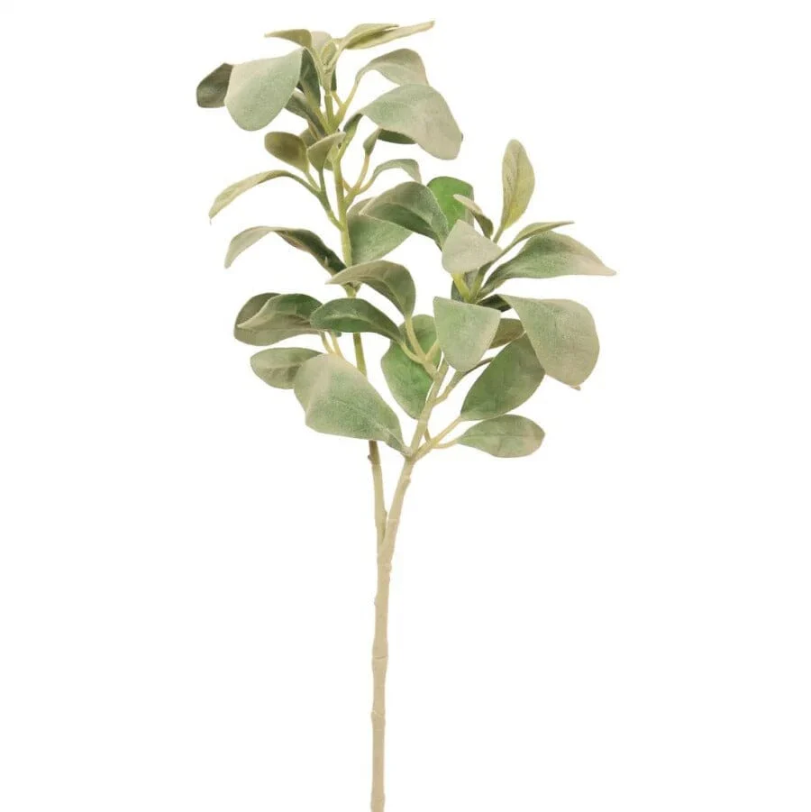 Faux Light Green Lambs Ear Single Stem - Image 3