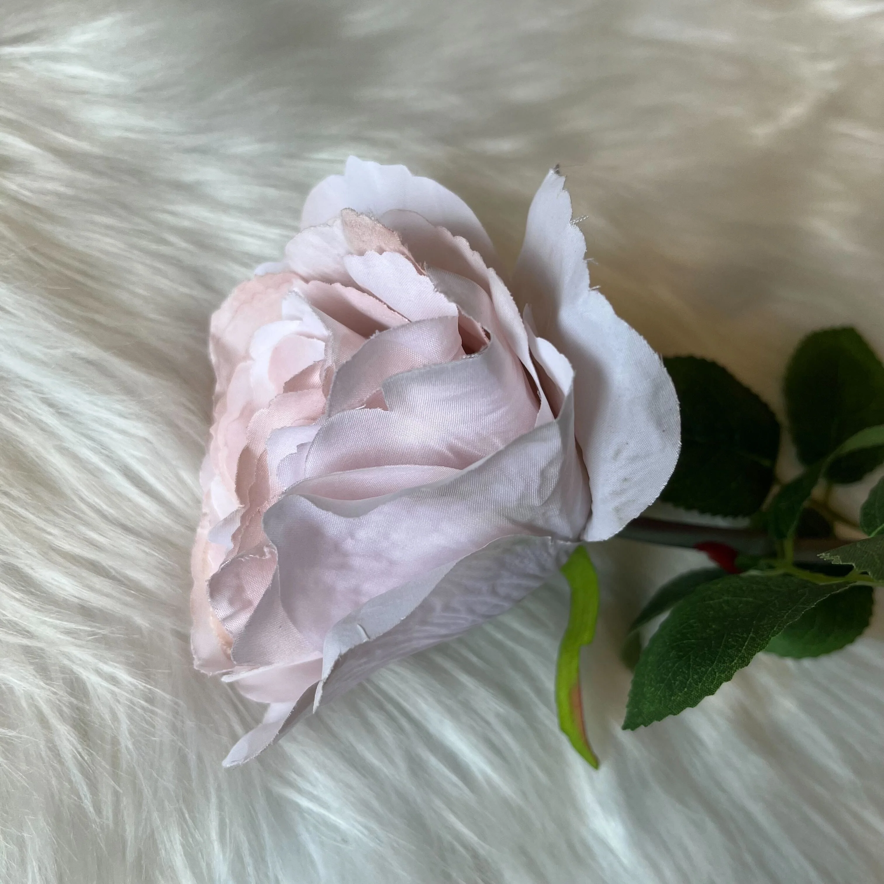Faux Nude Rose Single Stem Flower - Image 2