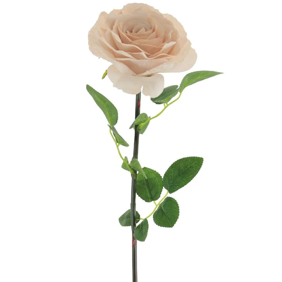 Faux Nude Rose Single Stem Flower - Image 3