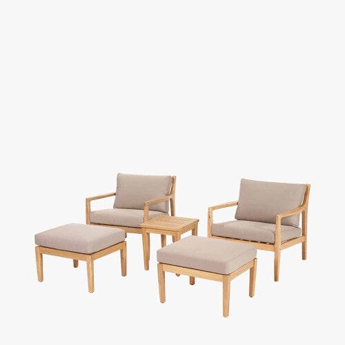 Fineas Taupe Outdoor Seating Set - Image 2