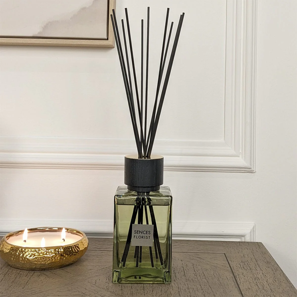 Florist Green Glass Reed Diffuser - 500ml - Image 2