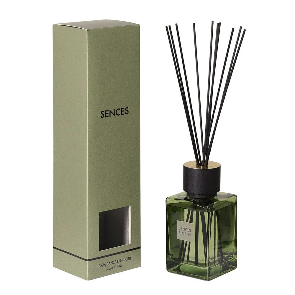 Florist Green Glass Reed Diffuser - 500ml - Image 3