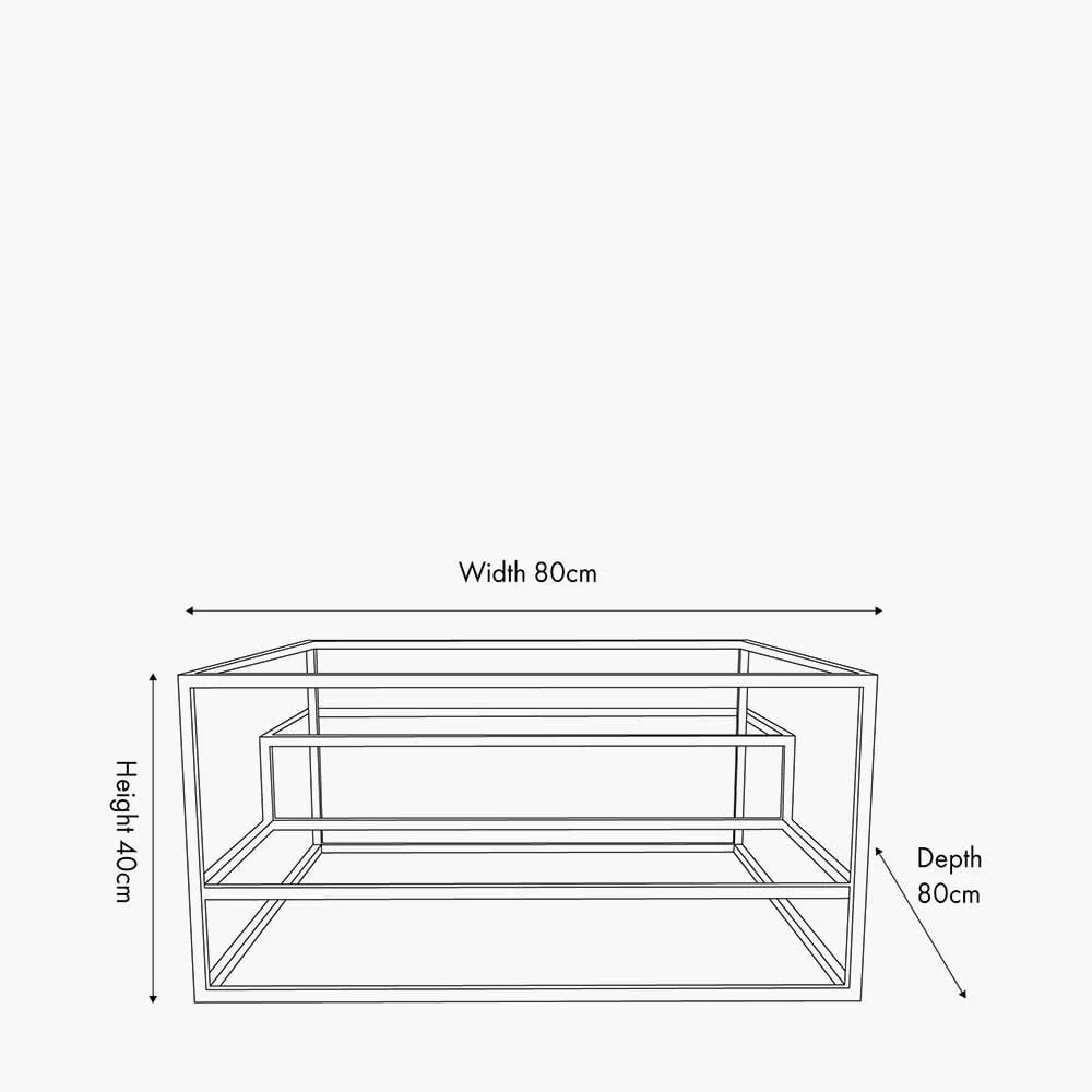 Francesca Silver & Glass Tiered Coffee Table - Image 4