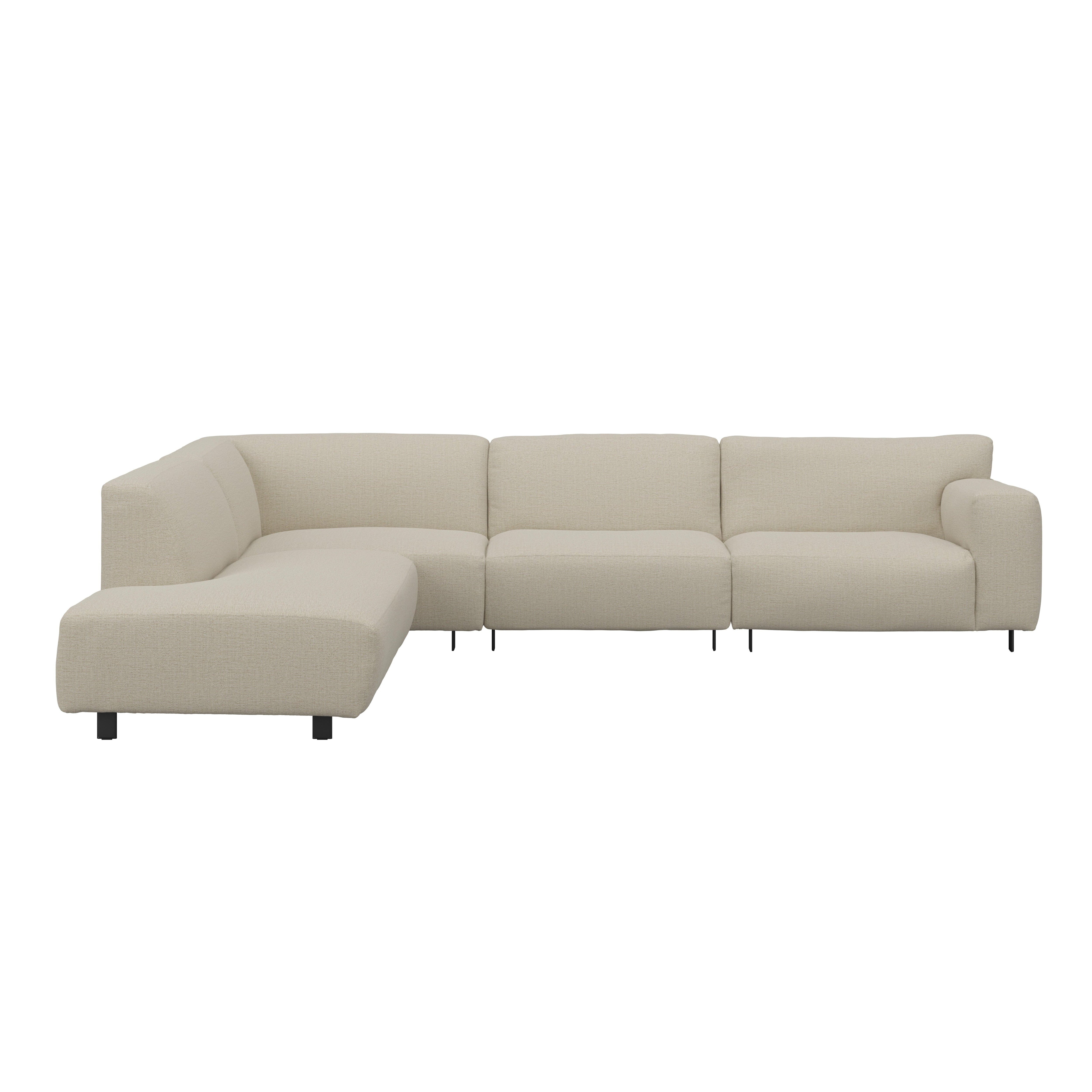 Freja Sand Textured Large Left Hand Facing Corner Sofa - Image 2