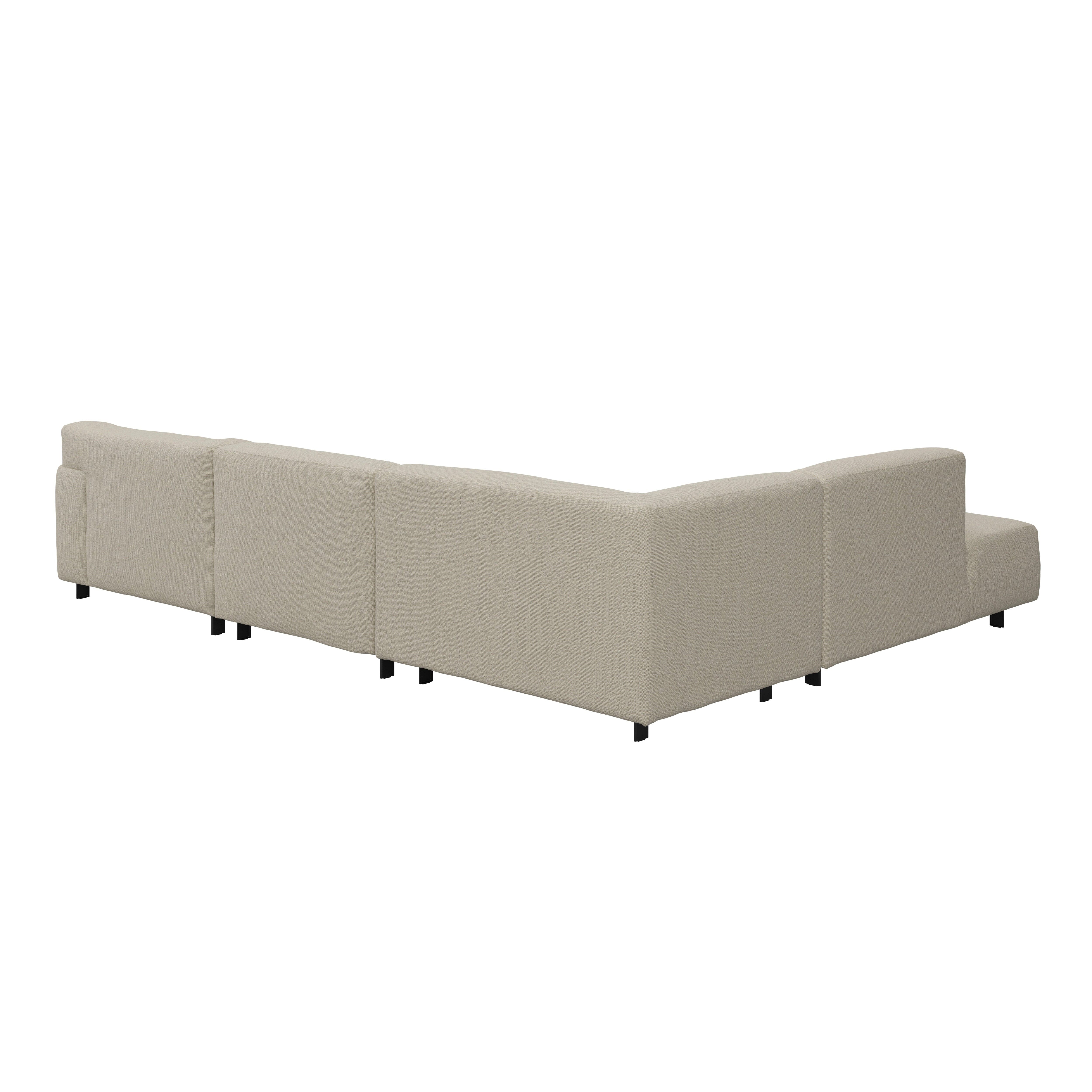 Freja Sand Textured Large Left Hand Facing Corner Sofa - Image 5