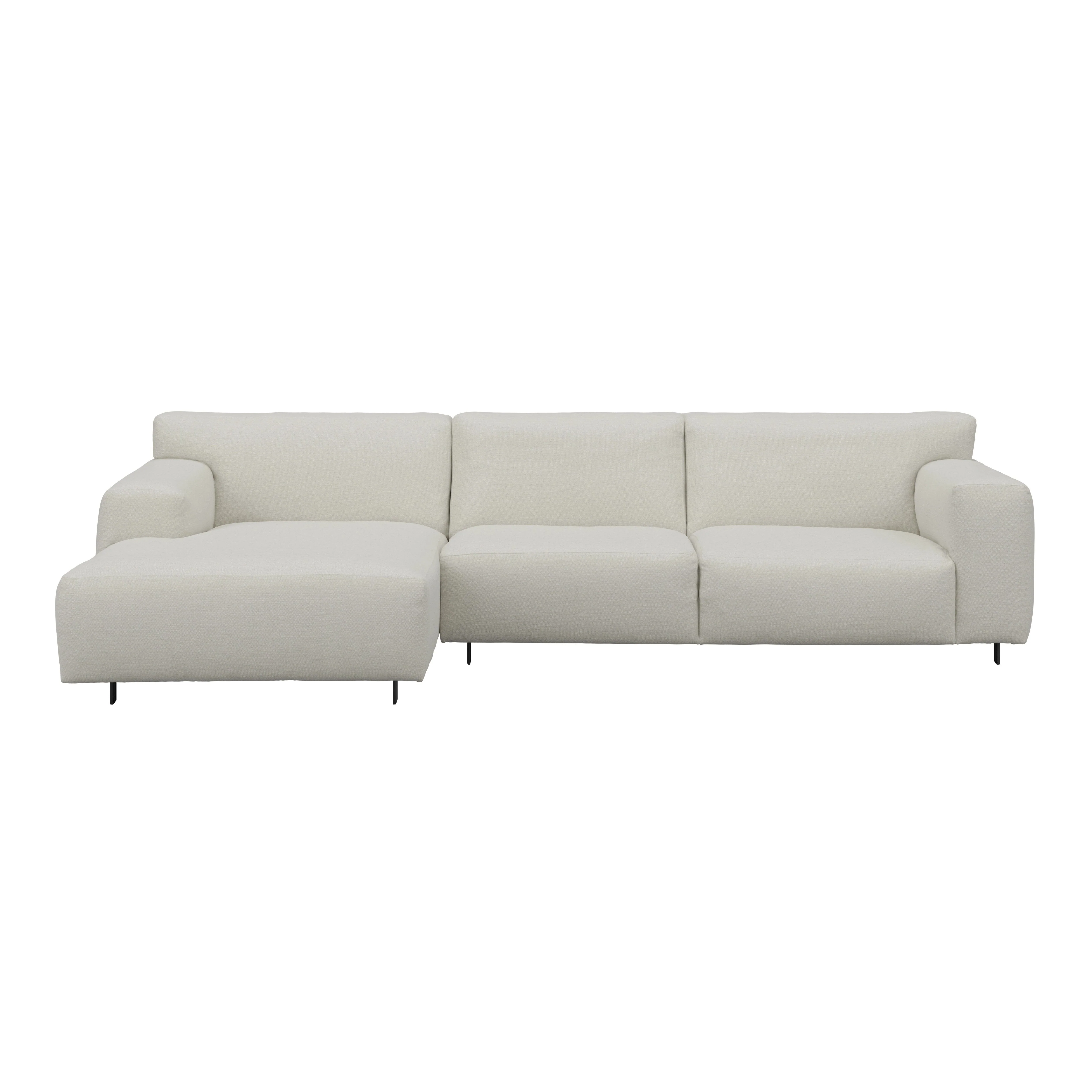 Freja Off White Textured Left Hand Facing Chaise End Sofa - Image 2