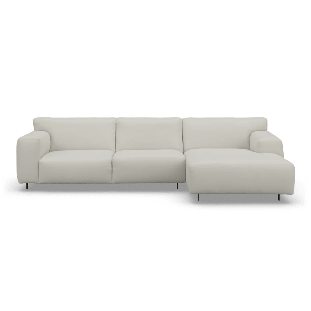 Freja Off White Textured Right Hand Facing Chaise End Sofa - Image 2