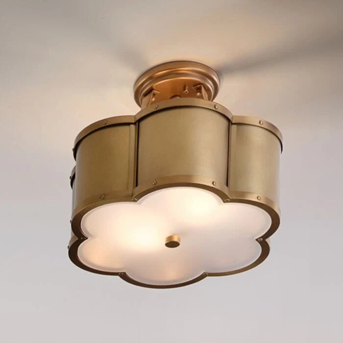 Gabriela Brass Clover Statement Ceiling Light - Image 4