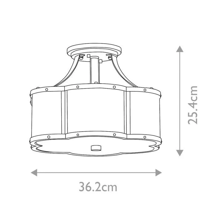 Gabriela Brass Clover Statement Ceiling Light - Image 5