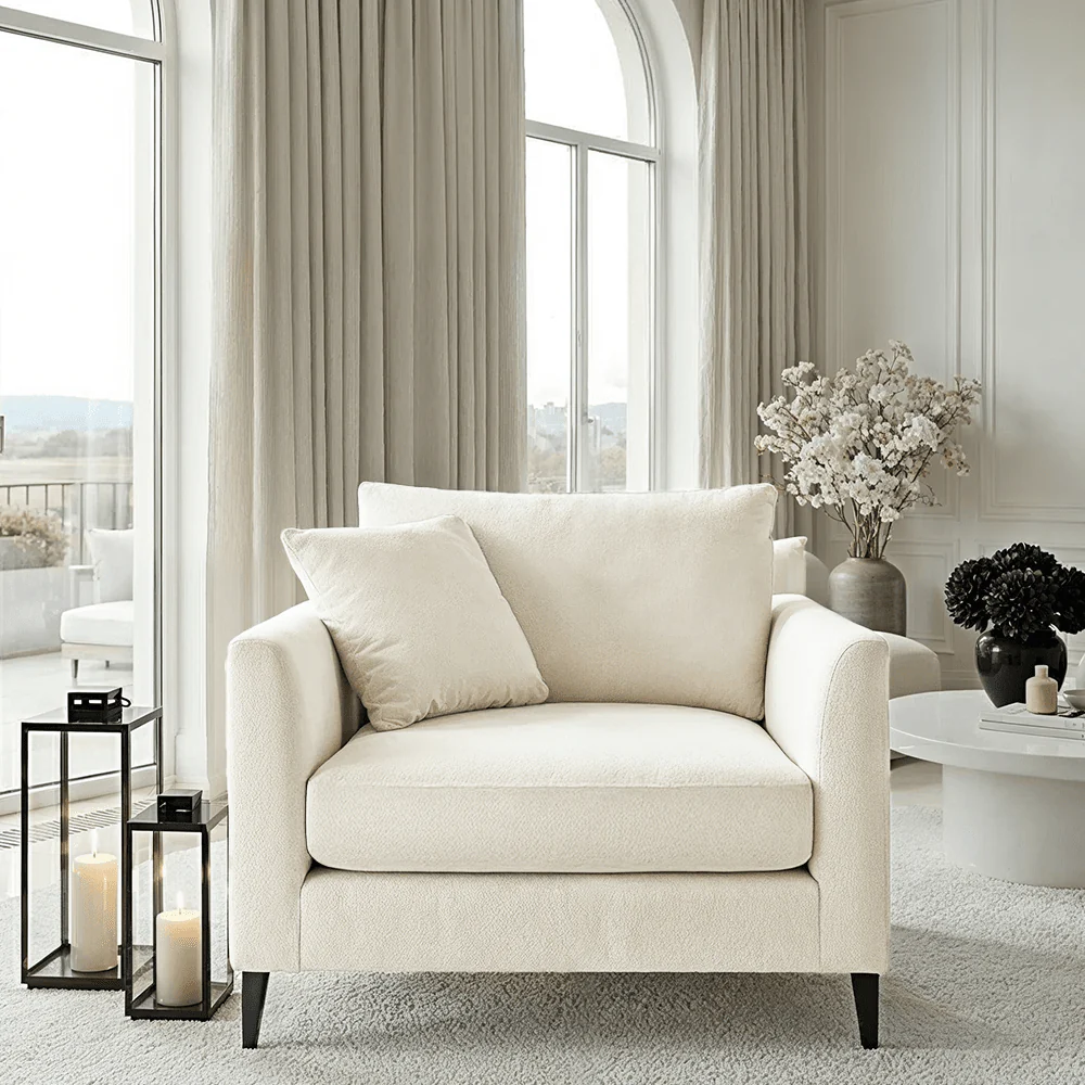Genevieve Cream Velvet Chair