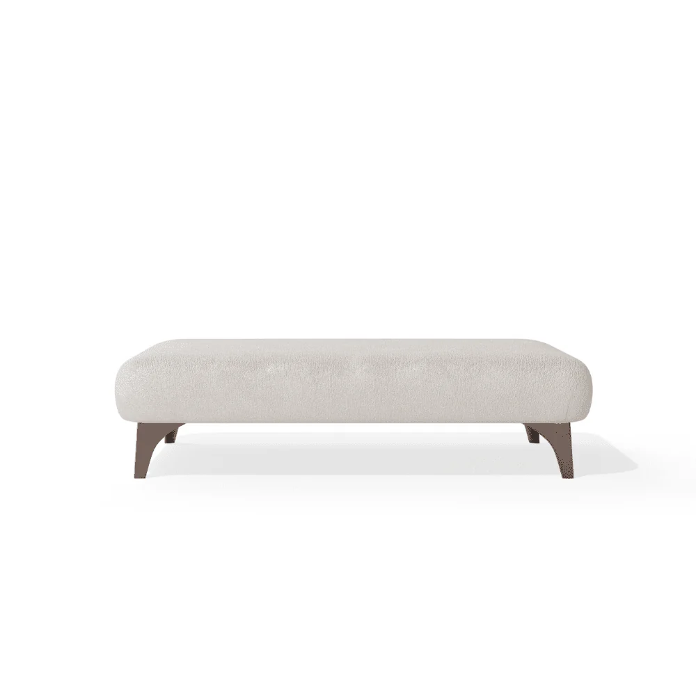 Gisele Oyster Textured Chenille, Pillowback Sofa Range With Walnut Legs - Image 13