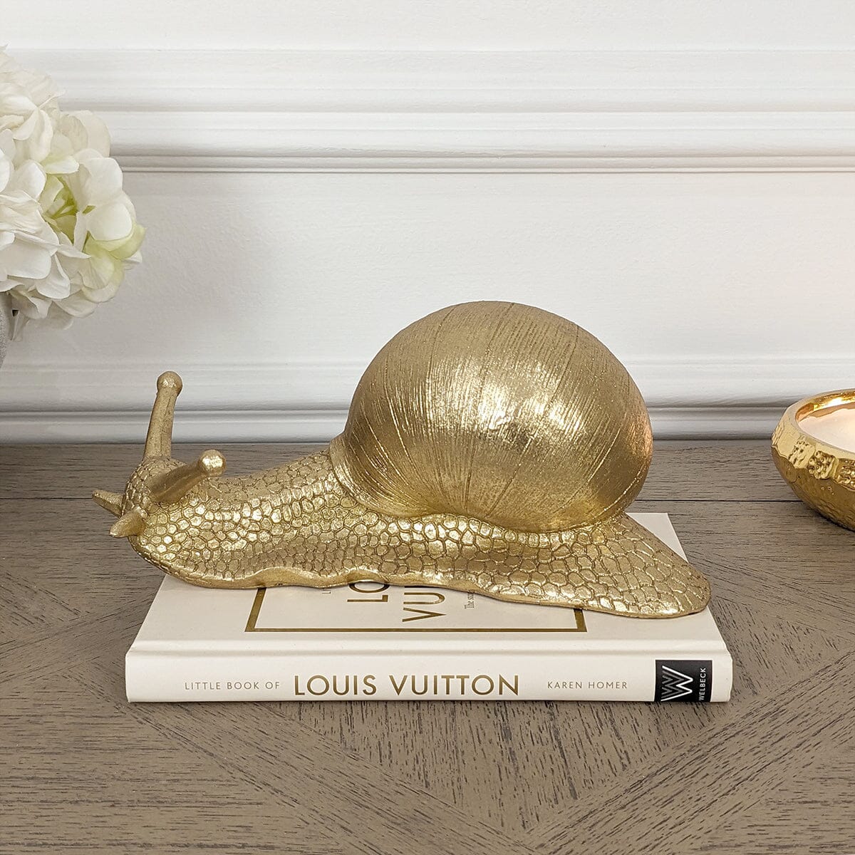 Gold Decorative Snail Ornament - Image 3