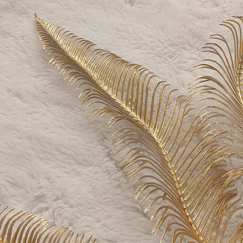 Gold Faux Fern Leaf Single Stem Floral - Image 5