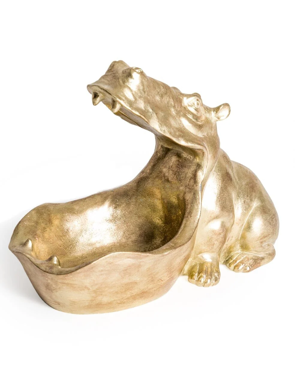 Gold Hippo Decorative Storage Bowl - Image 4