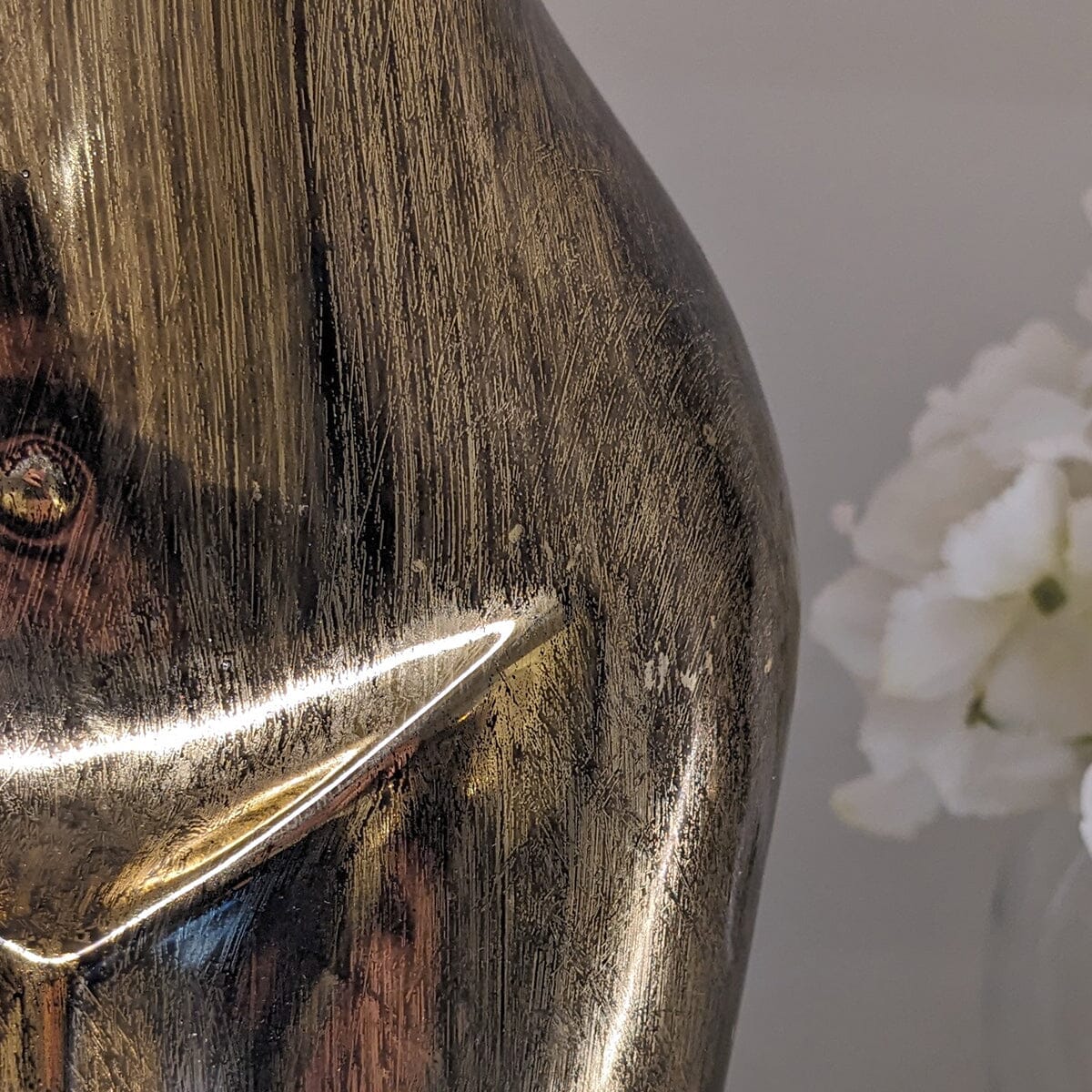 Gold Tall Female Silhouette Vase - Image 4