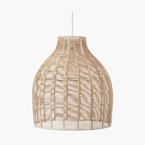 Grace Natural Rattan Cloche Pendant Ceiling Light - Image 3