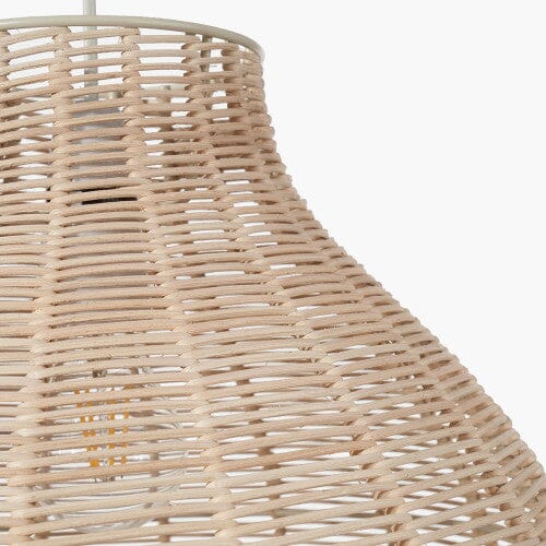 Grace Natural Rattan Cloche Pendant Ceiling Light - Image 4