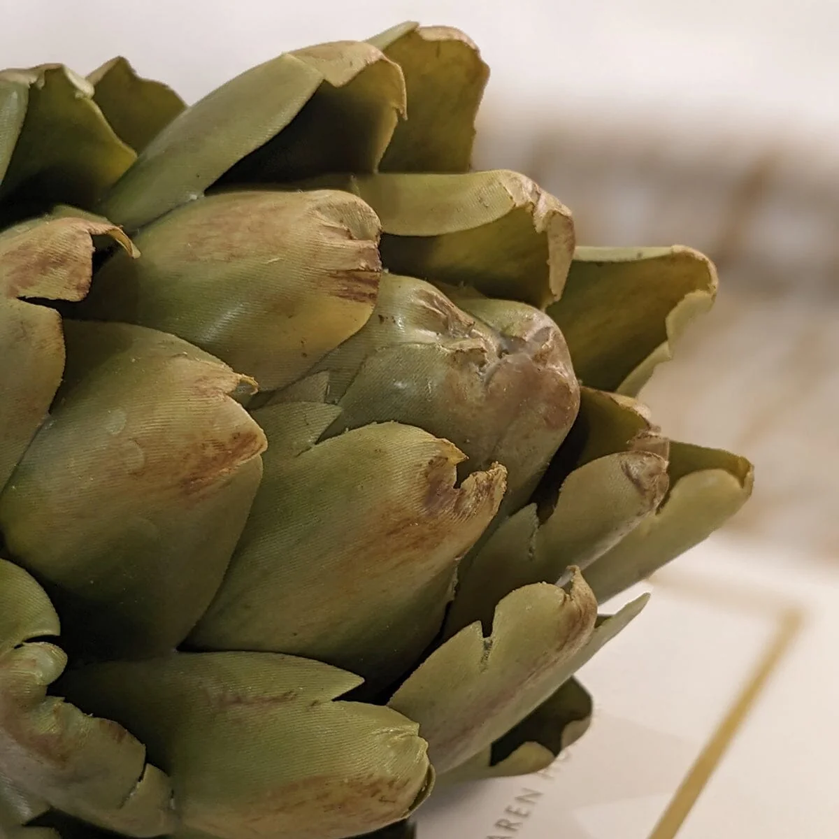 Green Decorative Artichoke Ornament - Image 2