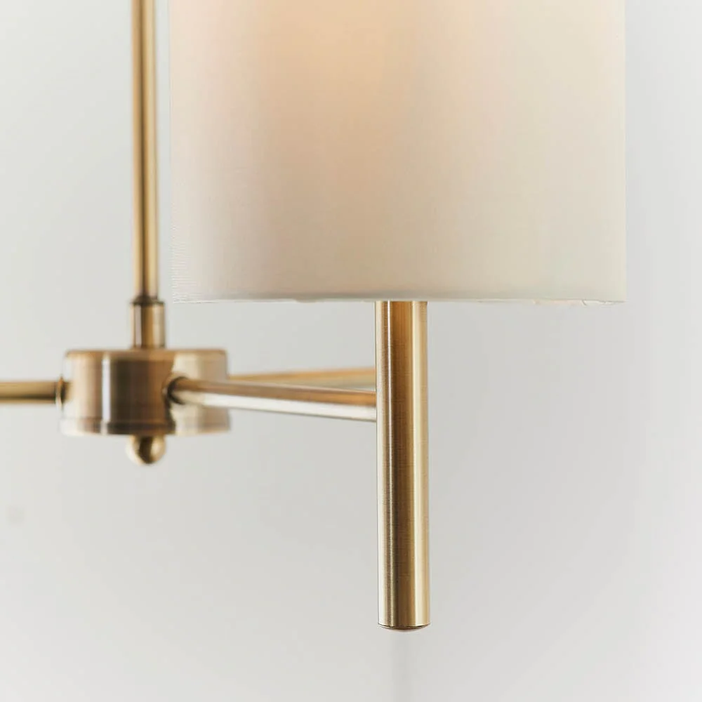 Hadleigh Gold 3 Light Semi Flush Pendant - Image 3
