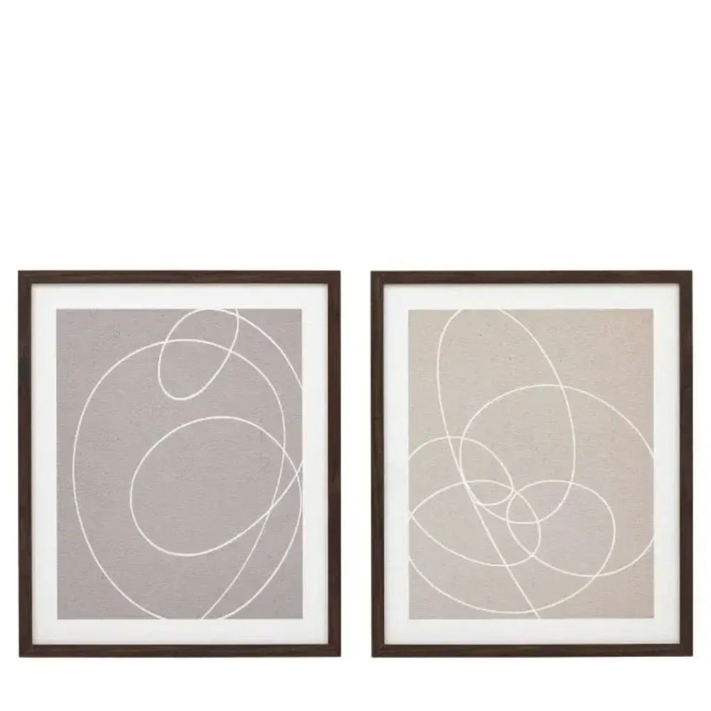 Halden Neutral Framed Wall Art- Set of 2 - Image 3