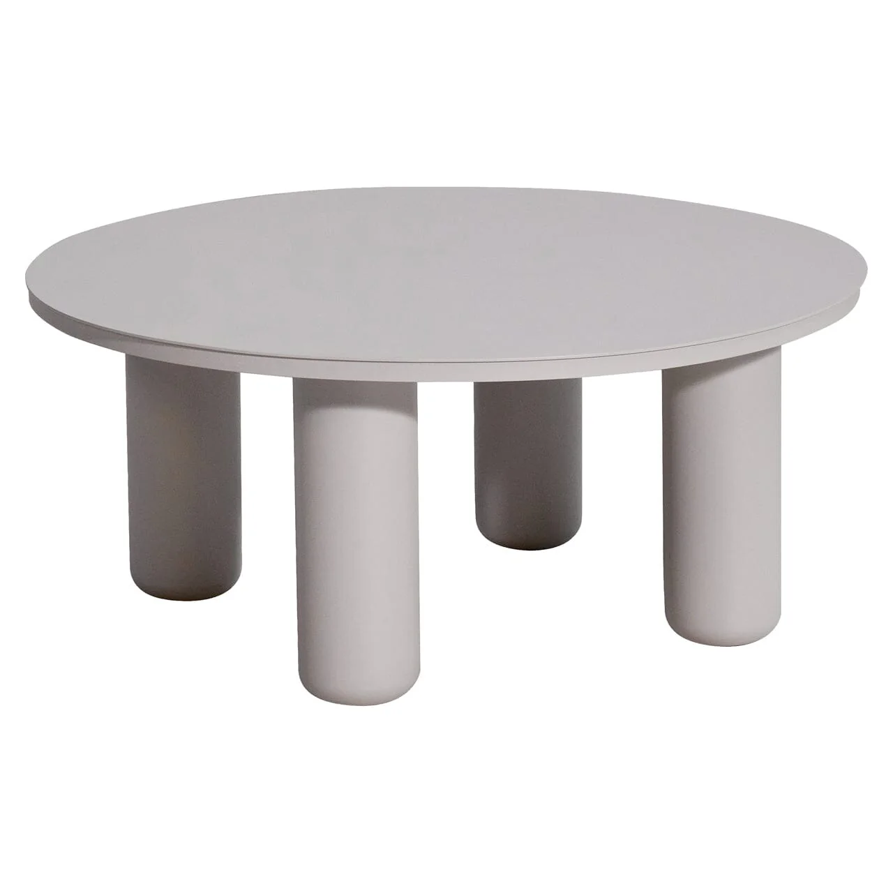 Haldor Taupe Round Outdoor Coffee Table - Image 2