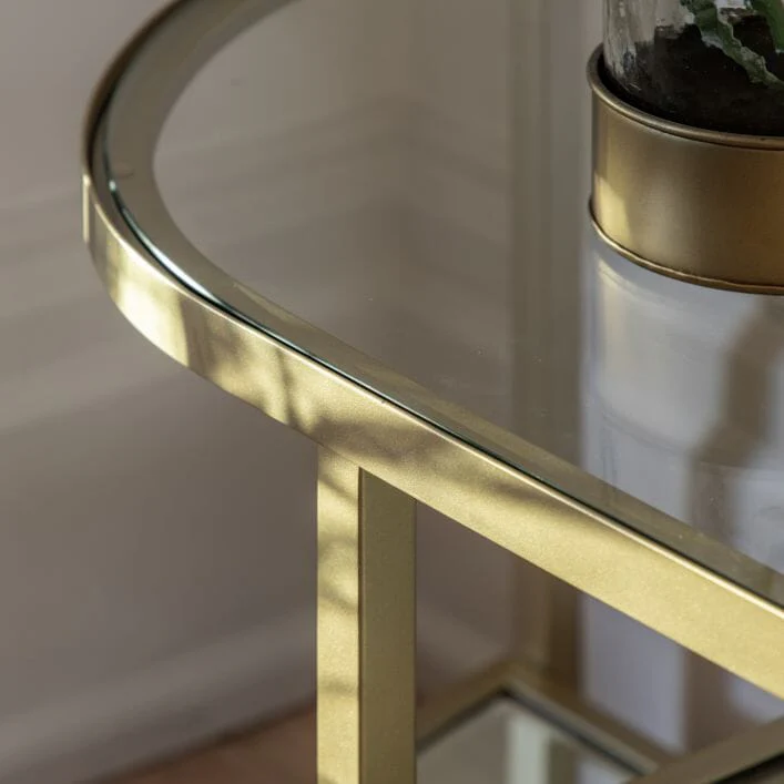 Hamilton Champagne Metal TV Unit - Image 2