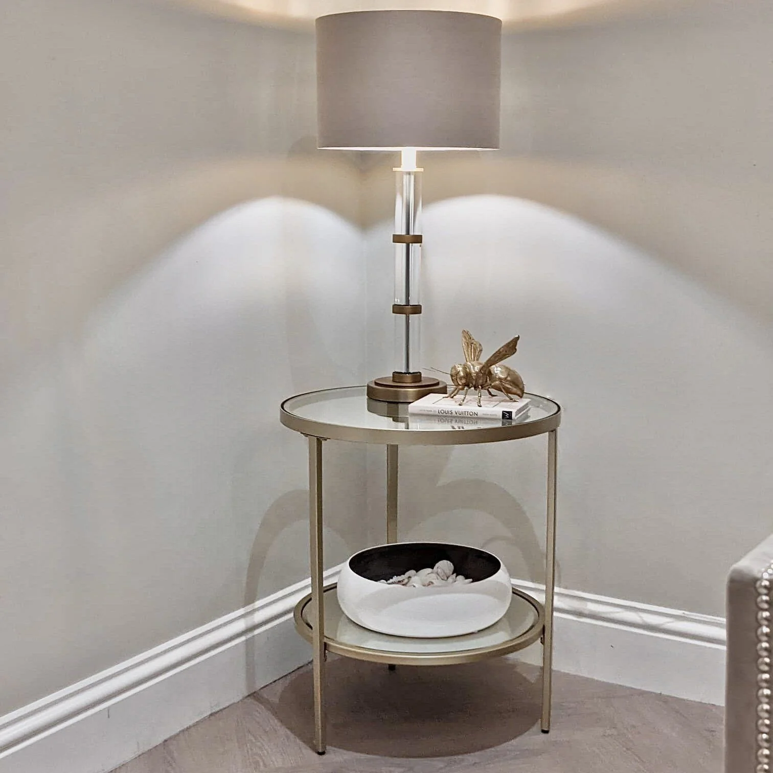 Hamilton Champagne Side Table - Image 3