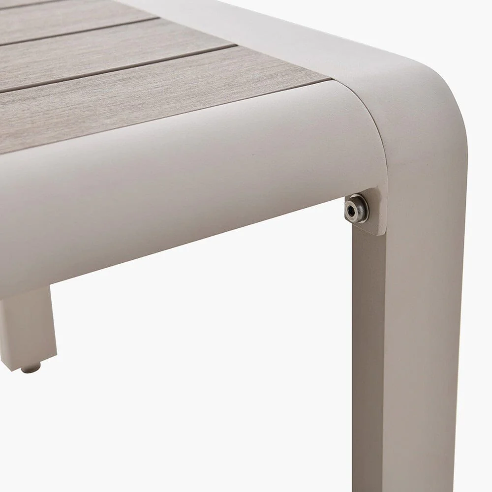 Hawaii Cream & Taupe 4 Piece Outdoor Lounge Set - Image 5