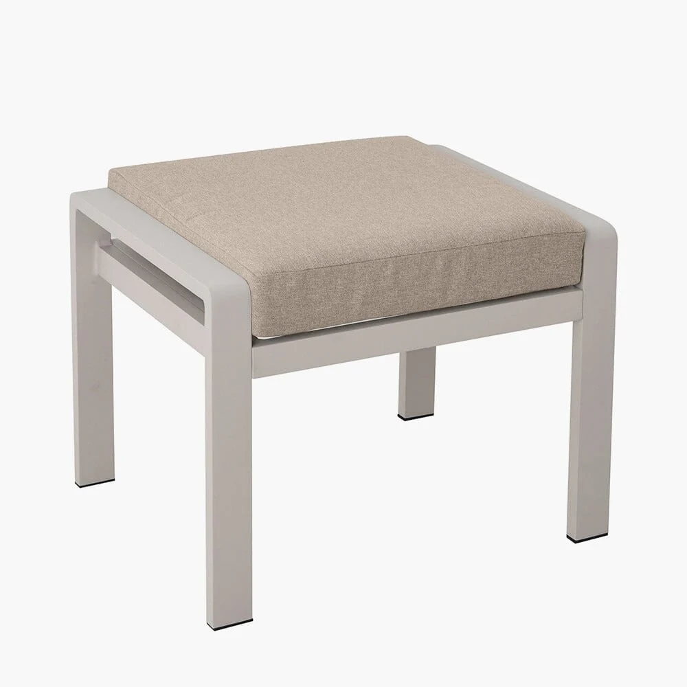 Hawaii Cream & Taupe 5 Piece Outdoor Corner Dining Set - Image 3