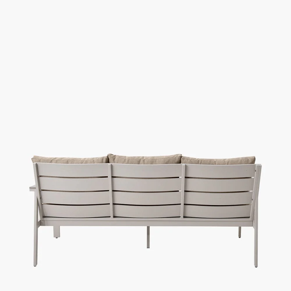 Hawaii Cream & Taupe 5 Piece Outdoor Corner Dining Set - Image 4