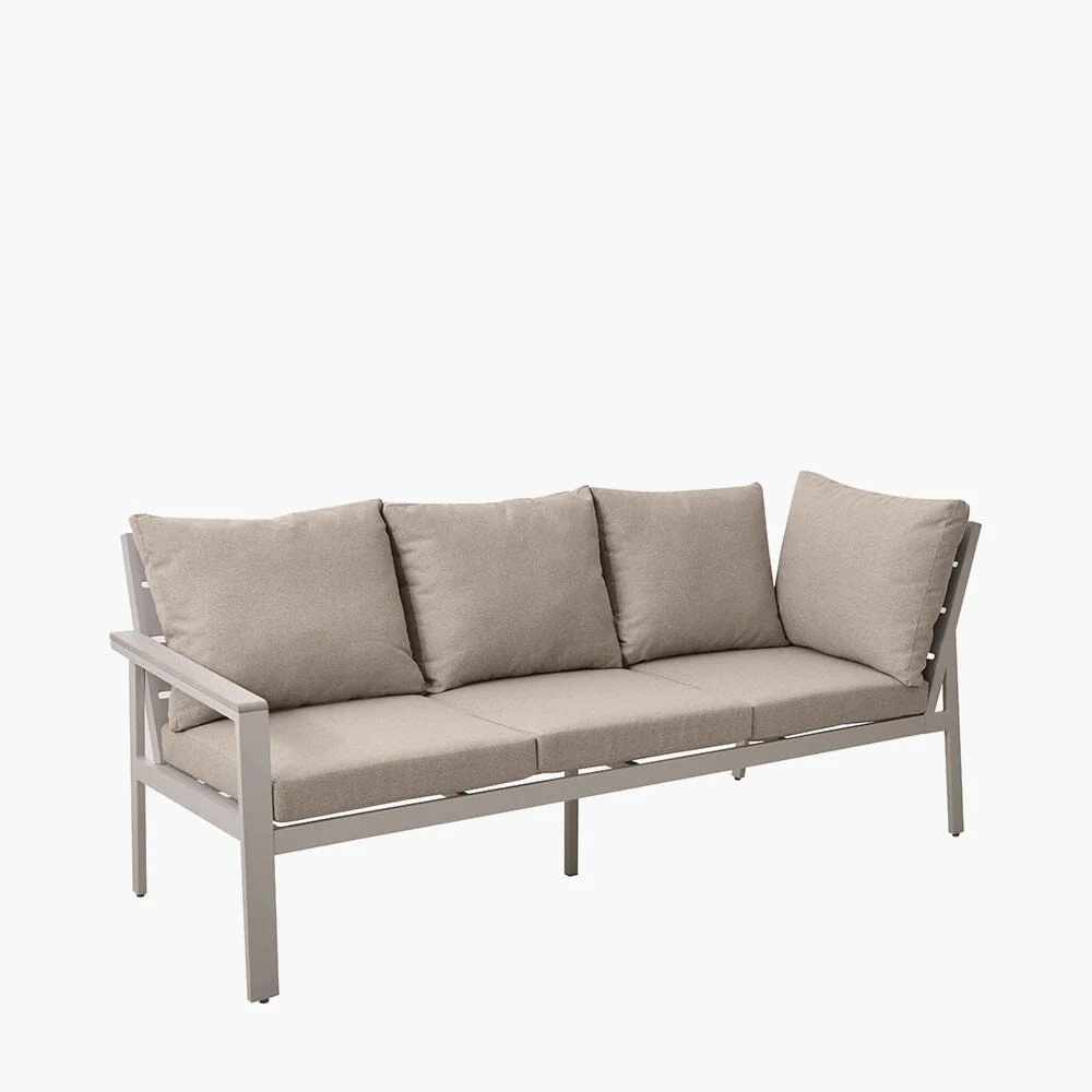 Hawaii Cream & Taupe 5 Piece Outdoor Corner Dining Set - Image 5
