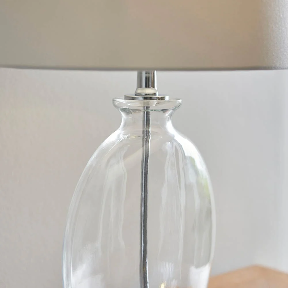 Hiero Glass & Silver Table Lamp - Image 5