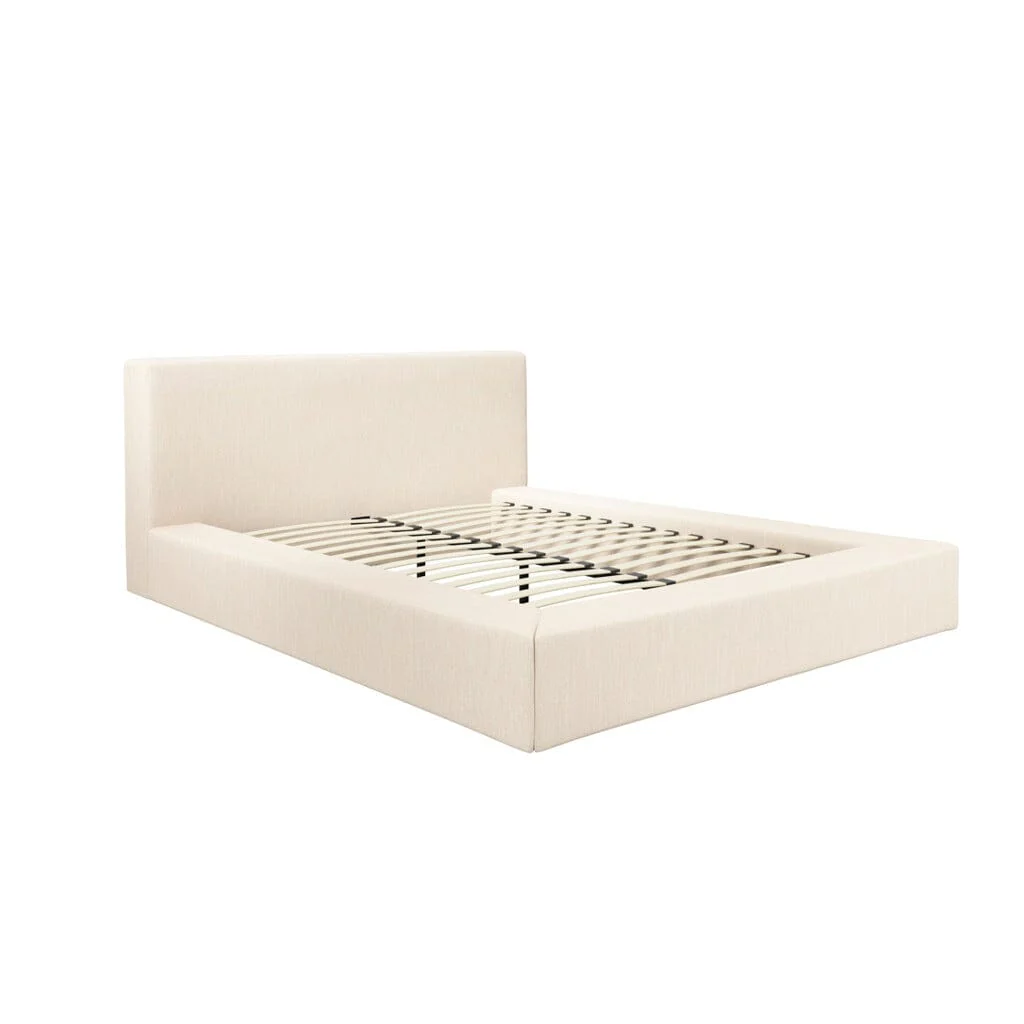 Hudson White Twill Super Soft Bed - Image 2