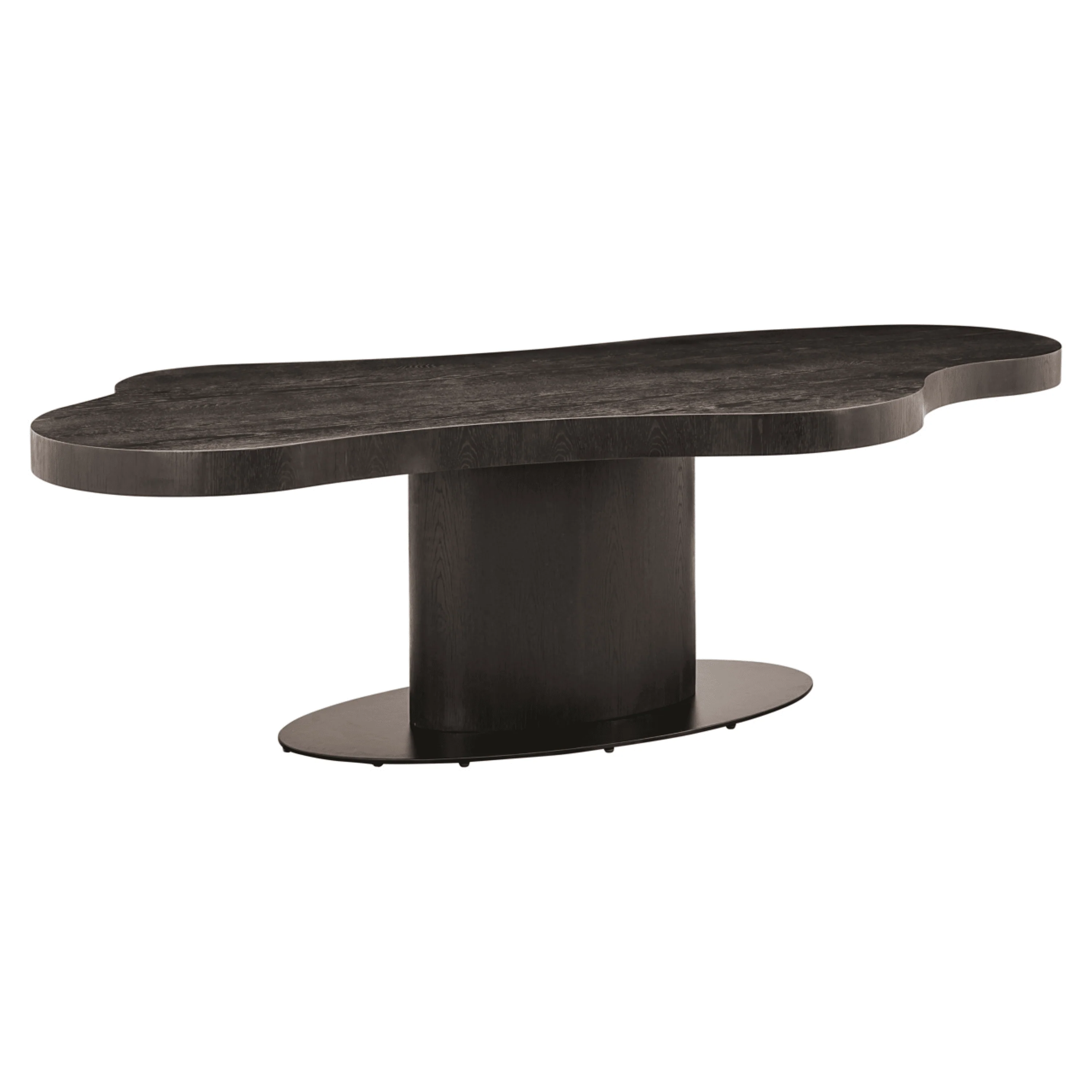 Hyde Dark Wood Wave Edge Dining Table - Image 2