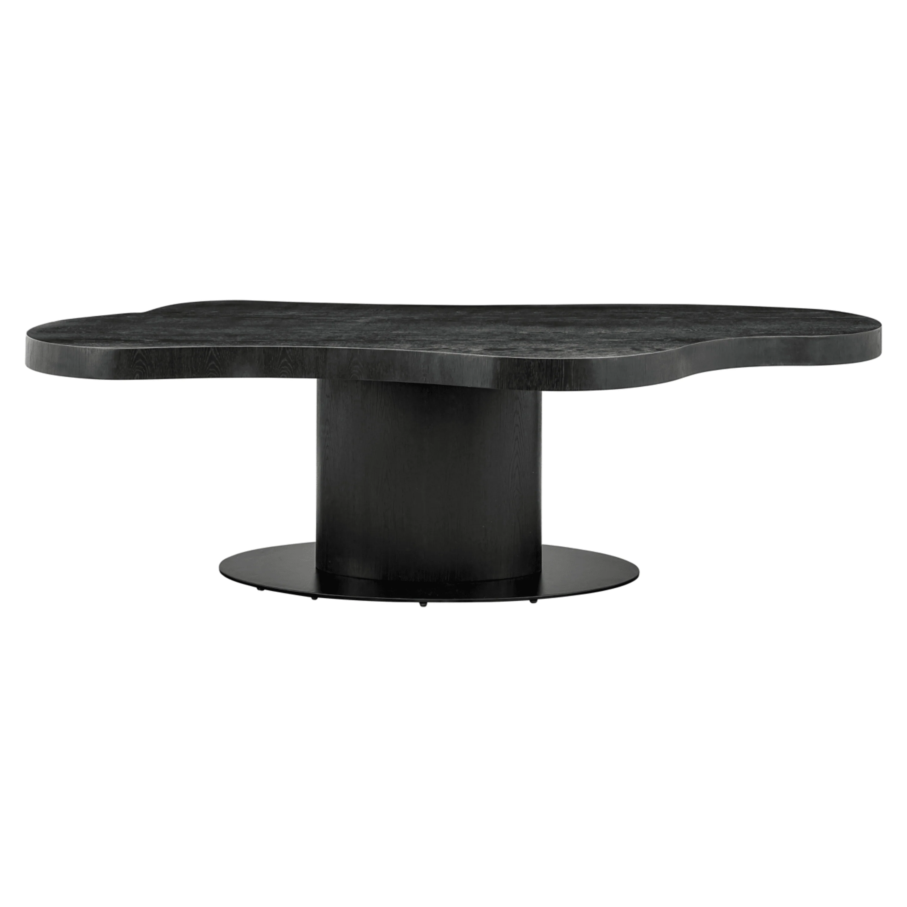 Hyde Dark Wood Wave Edge Dining Table - Image 3