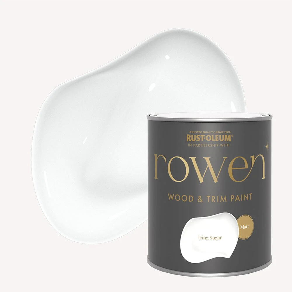 Icing Sugar White Matt Wood & Trim Paint - 750ml