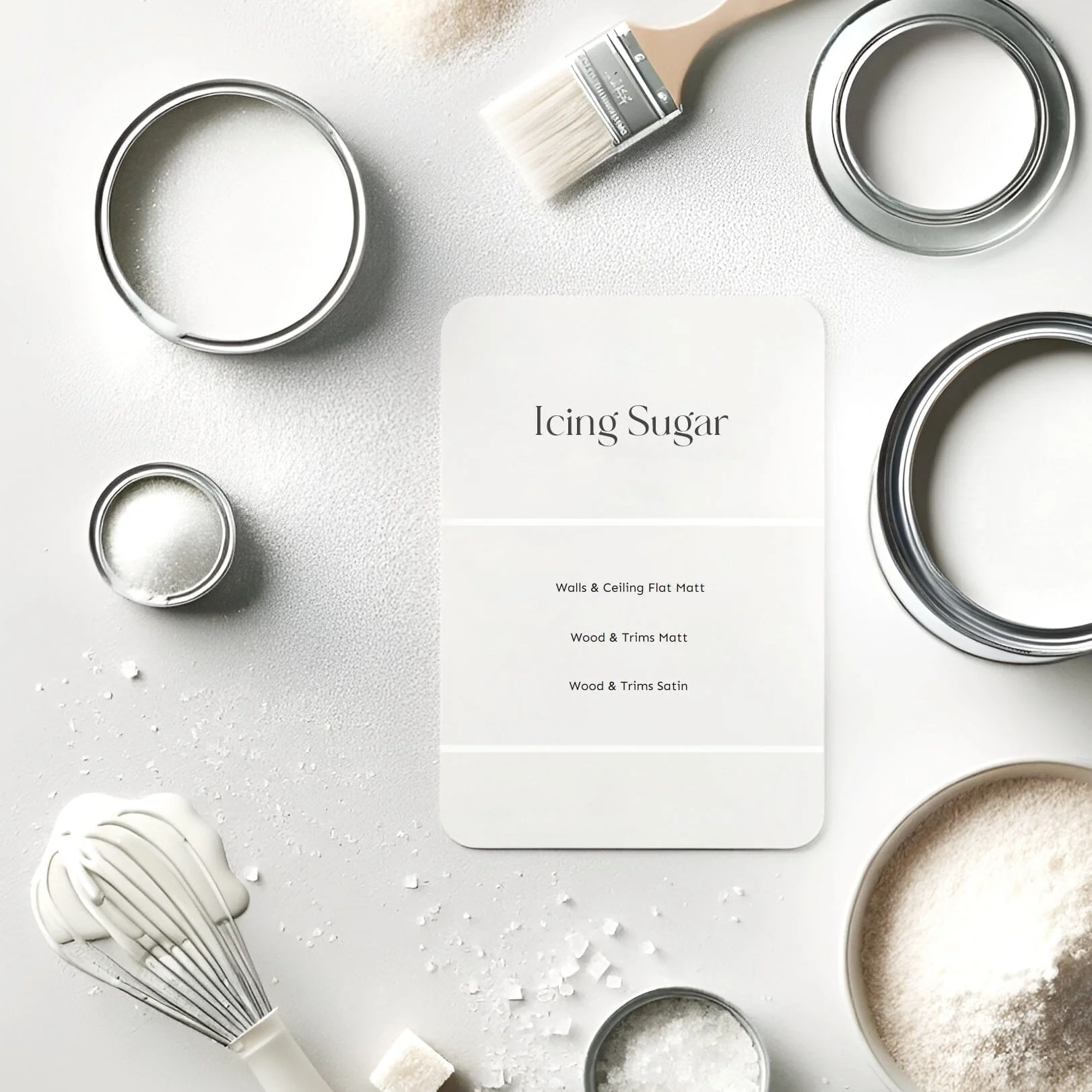 Icing Sugar White Walls & Ceilings Washable Flat Matt Paint - 2.5L - Image 2